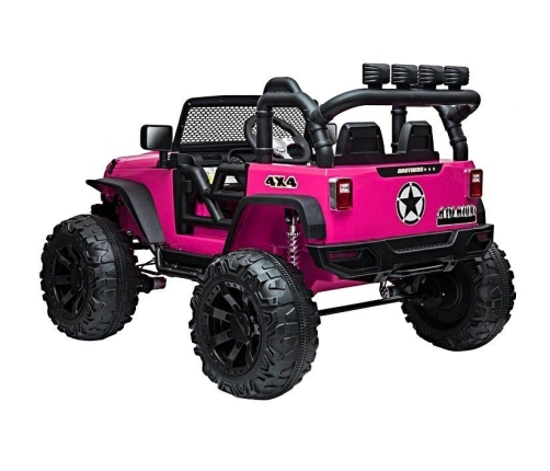 Divvietīgs bērnu elektromobilis Jeep JC666 Rose Painted