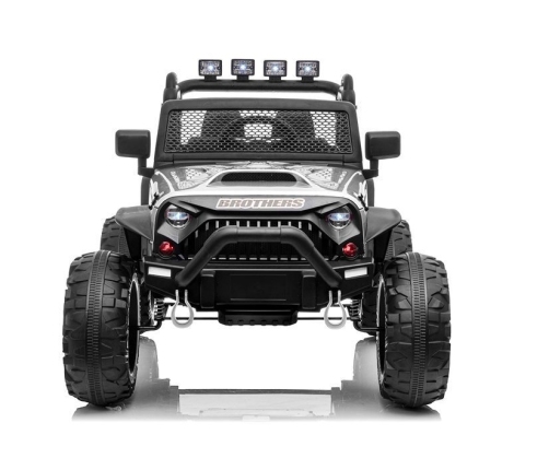 Двухместный детский электромобиль Jeep JC666 Silver Painted