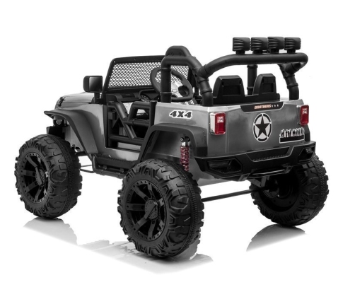 Двухместный детский электромобиль Jeep JC666 Silver Painted