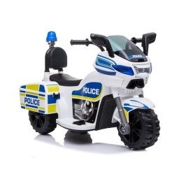 Bērnu elektro motocikls Police TR1912 White