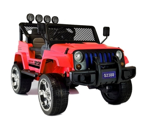 Двухместный детский электромобиль S2388 Jeep Red