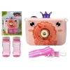 Camera blows soap bubbles Battery Pink Bubble Generator Camera blows soap bubbles Battery Pink Bubble Generator