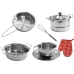 Set of Stainless Steel Pots for Children 23 elements