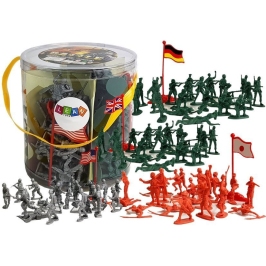 Large Military Military Set 100 pieces Soldiers Flags