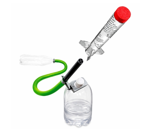Educational DIY Compressed Air Rocket