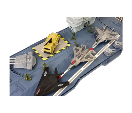 Military Aircraft Carrier Ship with Vehicles 86cm