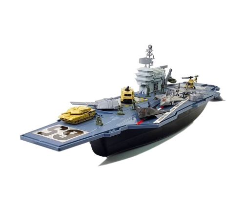 Military Aircraft Carrier Ship with Vehicles 86cm