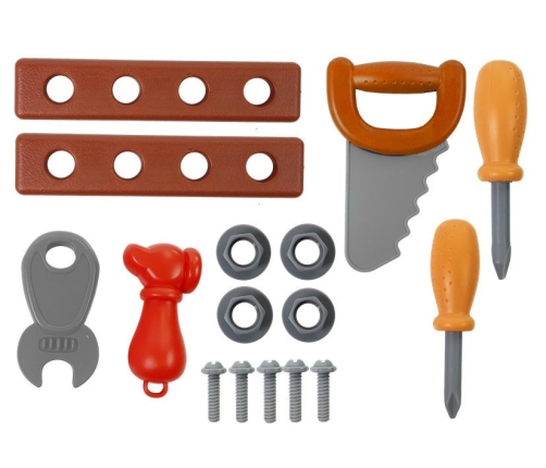 Tool Set in a Wheeled Case Workshop Saw Screwdriver