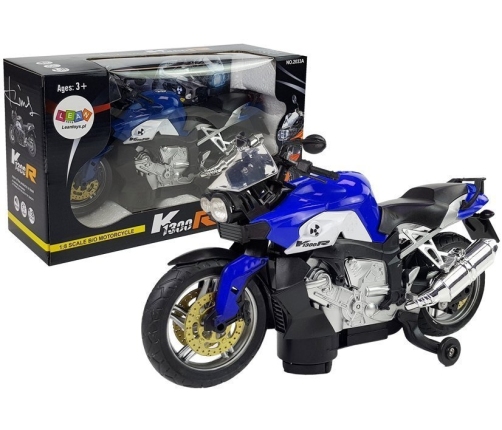 Motorcycle Blue Battery Powered