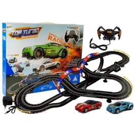 Race Track 2 Cars Top Turbo Lights 7.6 m long