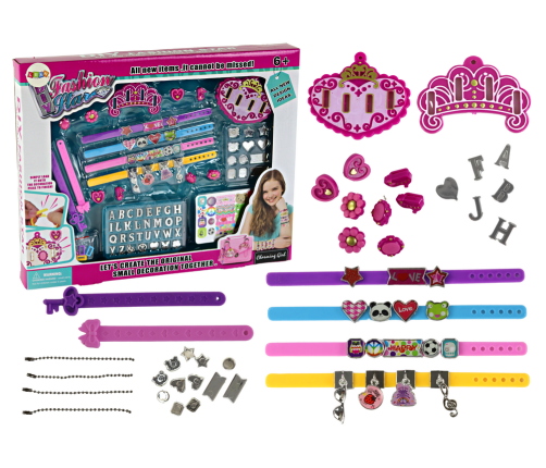 DIY Letters Pendants Bracelet Jewelry Set