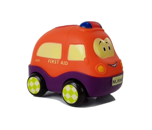 Police Ambulance Cars Set for Toddler with String 4 pieces