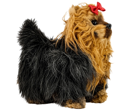 Interactive York Dog Moves Barks Brown-Black