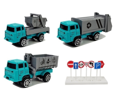 CITY Folding Plane with Cars 1:64 lights and sounds