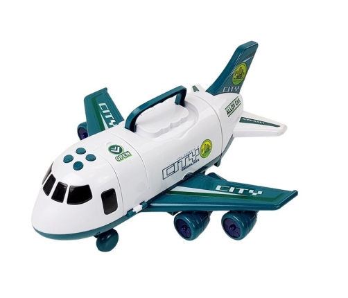 CITY Folding Plane with Cars 1:64 lights and sounds