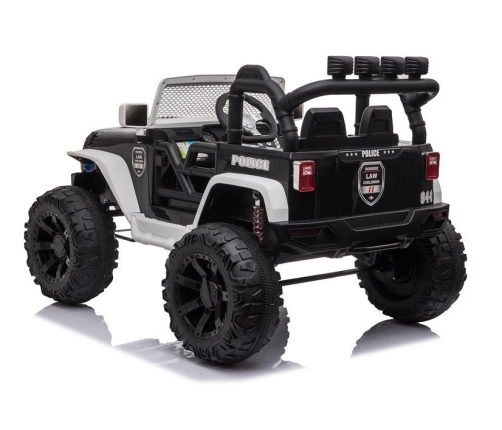Двухместный детский электромобиль JC666 Police Black