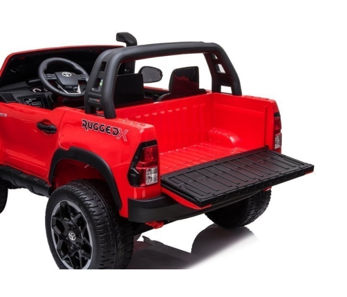 Двухместный детский электромобиль Toyota Hilux Red Painted