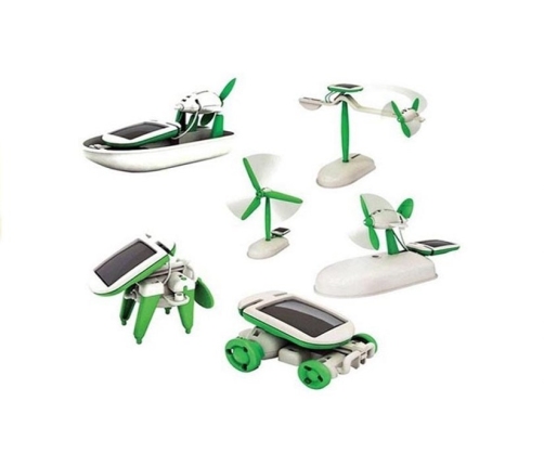 Kids Solar DIY Educational Kit Toy 6in1 Robot