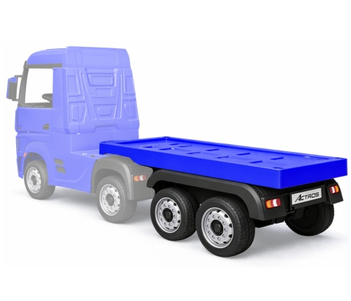 Bērnu elektriskā smagā mašīna ar puspiekabi HL358 Mercedes Actros Blue