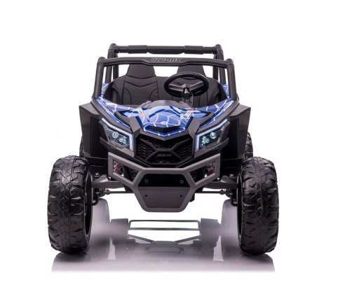 Divvietīgs bērnu elektromobilis Bagijs UTV-MX Blue Spider Painted