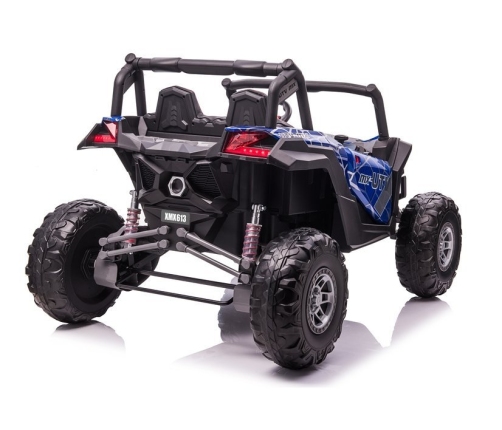 Divvietīgs bērnu elektromobilis Bagijs UTV-MX Blue Spider Painted