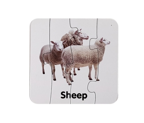 Educational Puzzle Wild Animals Puzzle 10 English Connections