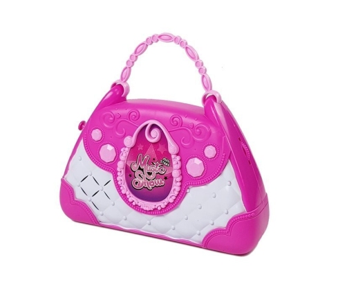 Portable Karaoke Player in a Purse Pink USB Microphone