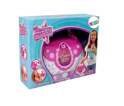 Portable Karaoke Player in a Purse Pink USB Microphone