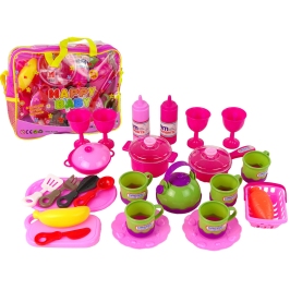 Kitchen Set 31 Elements Bag Dishes Plates Kids