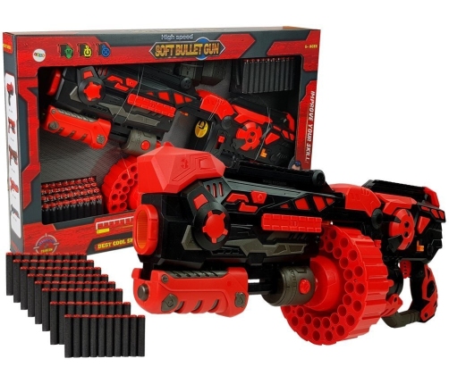 Large Foam Cartridge Rifle Rotating 80 rounds magazine 59cm