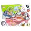Baby Mat with Foam Rattles Teething Ring Mirror Sound Pink