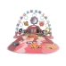 Baby Mat with Foam Rattles Teething Ring Mirror Sound Pink