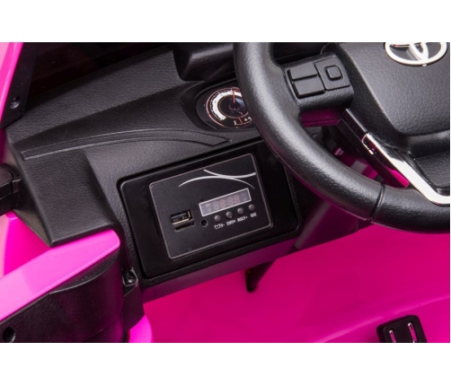 Divvietīgs bērnu elektromobilis Toyota Hilux DK-HL850 Pink