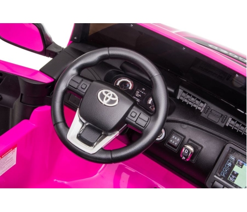 Divvietīgs bērnu elektromobilis Toyota Hilux DK-HL850 Pink