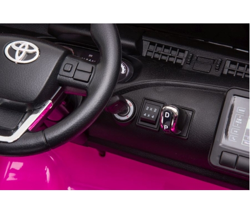 Divvietīgs bērnu elektromobilis Toyota Hilux DK-HL850 Pink