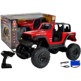 Red Remote Controlled Jeep Terrain Car 2.4G