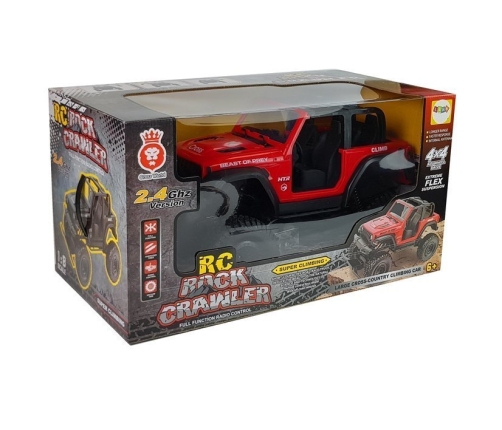 Red Remote Controlled Jeep Terrain Car 2.4G