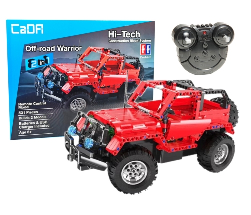 Construction Blocks Jeep Remote Controlled CADA 2.4G 531 Elements