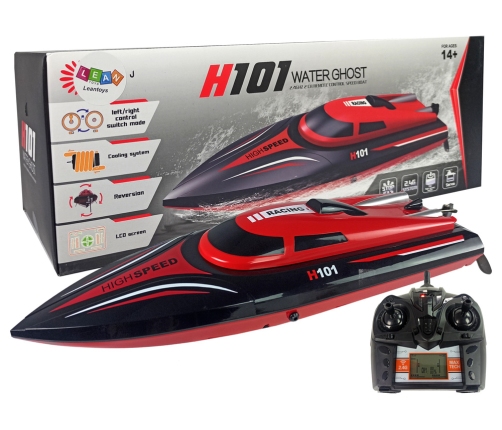 Remote Controlled Powerboat H101 Red 1:48 2.4G 35 km/h
