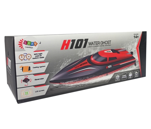 Remote Controlled Powerboat H101 Red 1:48 2.4G 35 km/h