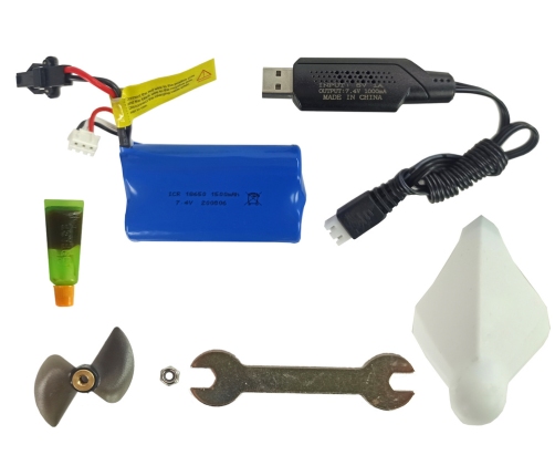 Remote Controlled Powerboat H101 Red 1:48 2.4G 35 km/h