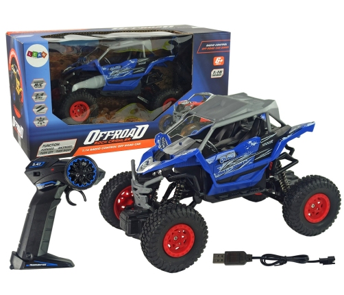 Radiovadāmā mašīna ar pulti Off-road 1:16 Blue