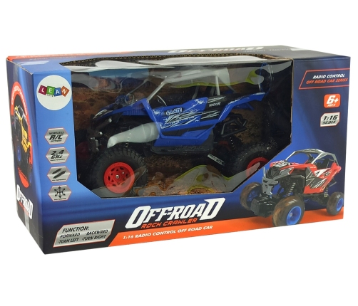 Radiovadāmā mašīna ar pulti Off-road 1:16 Blue