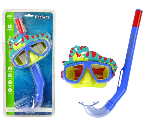 Blue Bestway Diving Mask With Pet Tube 24059