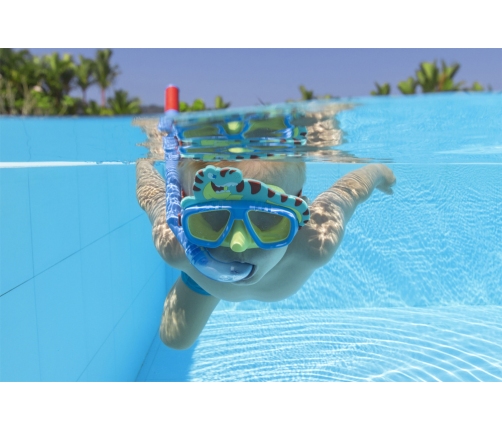 Blue Bestway Diving Mask With Pet Tube 24059