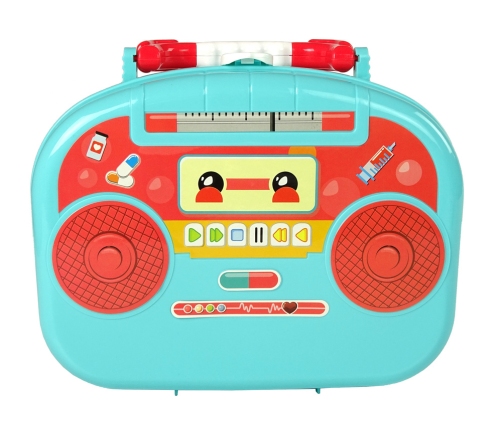 Little Doctor Set Turquoise Suitcase Stethoscope Scissors
