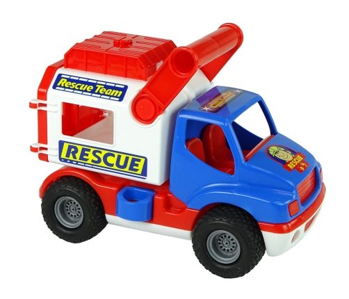 Blue and White Polesie ConsTruck Rescue Car 41937