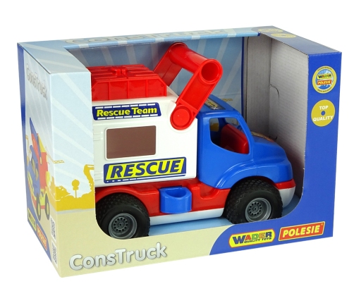 Blue and White Polesie ConsTruck Rescue Car 41937