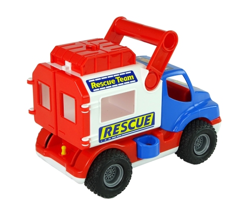 Blue and White Polesie ConsTruck Rescue Car 41937