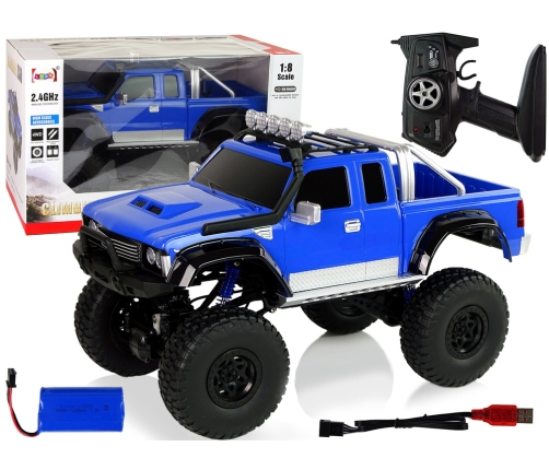 Off-road Car R/C 2.4G Climbing Car 1:8 Blue 4x4